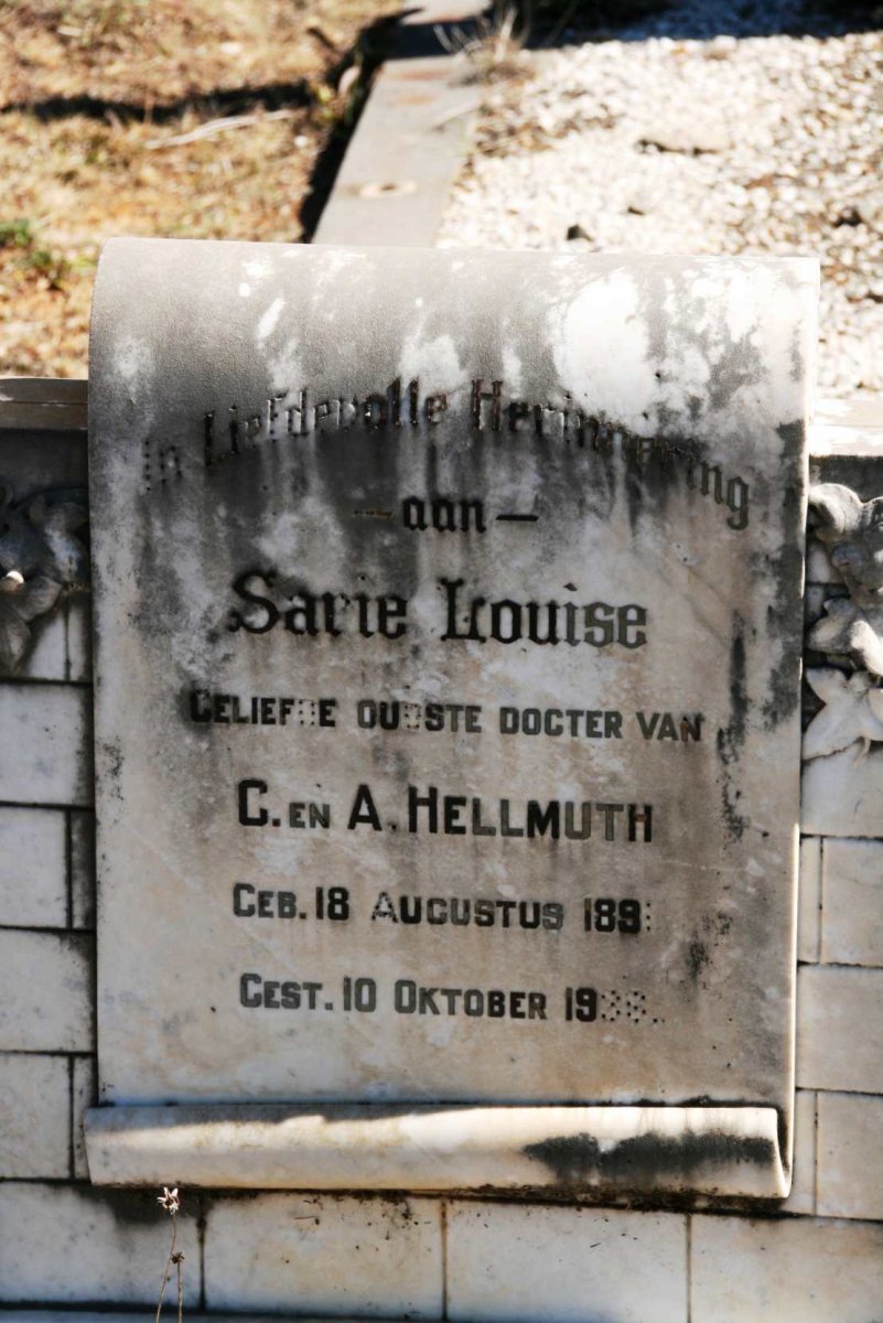HELLMUTH Sarie Louise 1891-1938