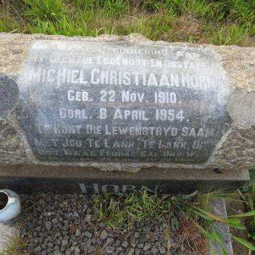 HORN Michiel Christiaan 1910-1954