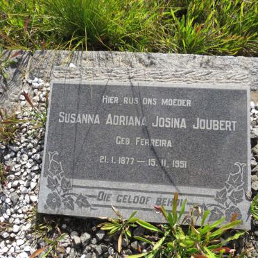 JOUBERT Susanna Adriana Josina nee FERREIRA 1877-1951