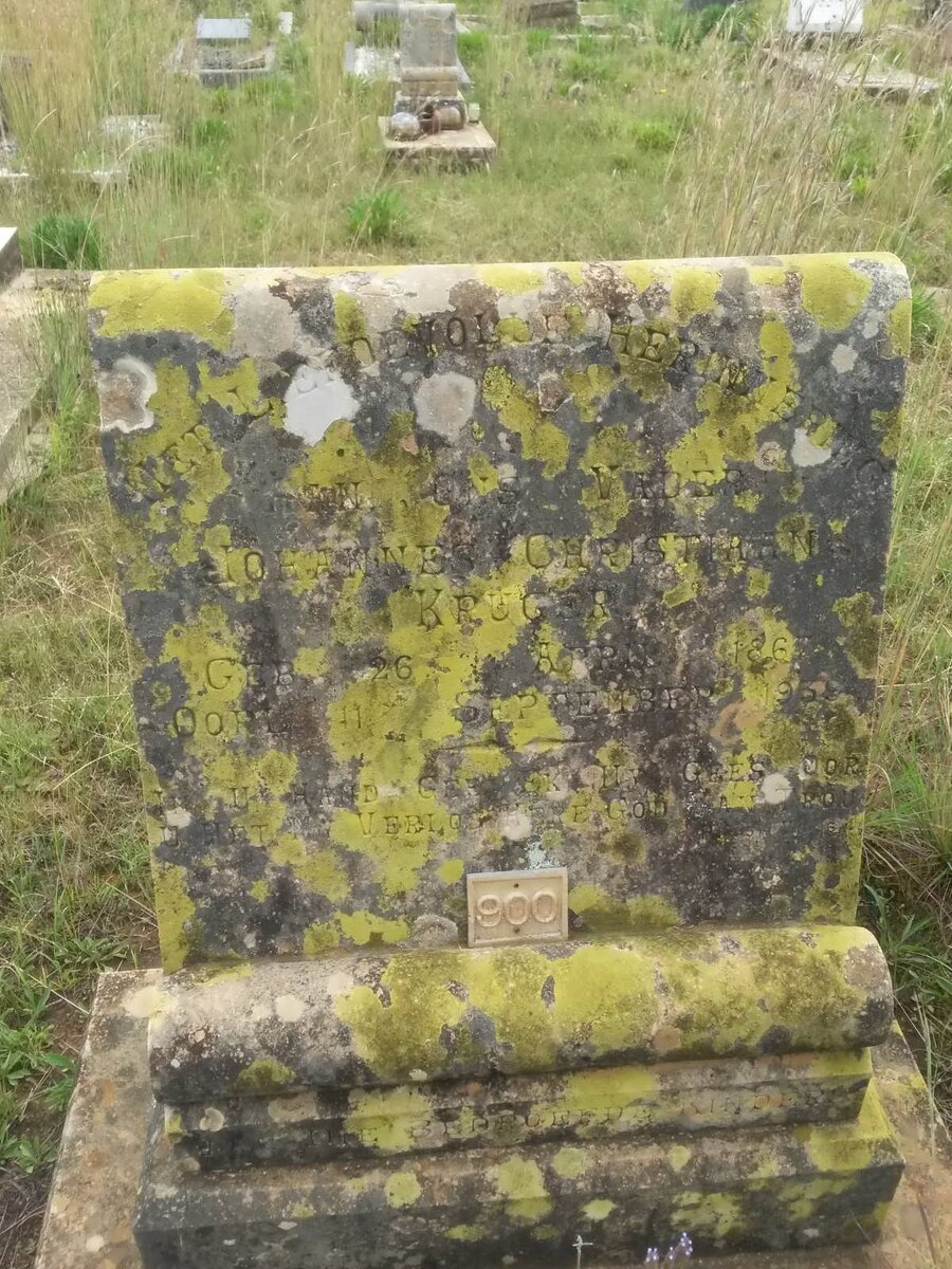 KRUGER Johannes Christiaan 1867-19?9