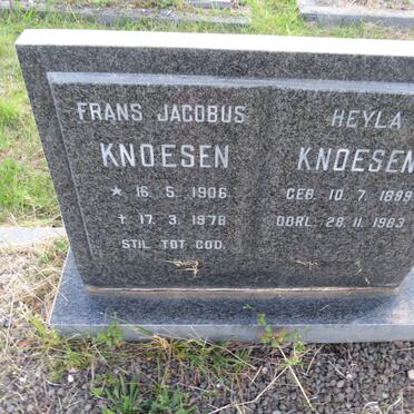 KNOESEN Frans Jacobus 1906-1978 & Heyla 1899-1983