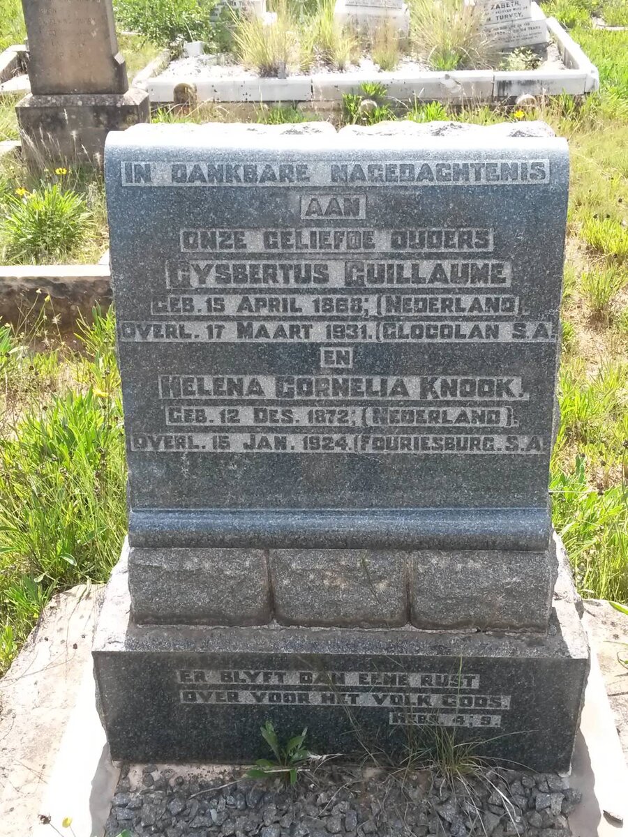 KNOOK Gysbertus Guillaume 1868-1931 &amp; Helena Cornelia 1872-1924