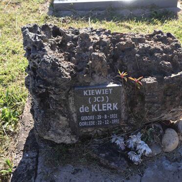 KLERK J.C.J., de 1931-1991