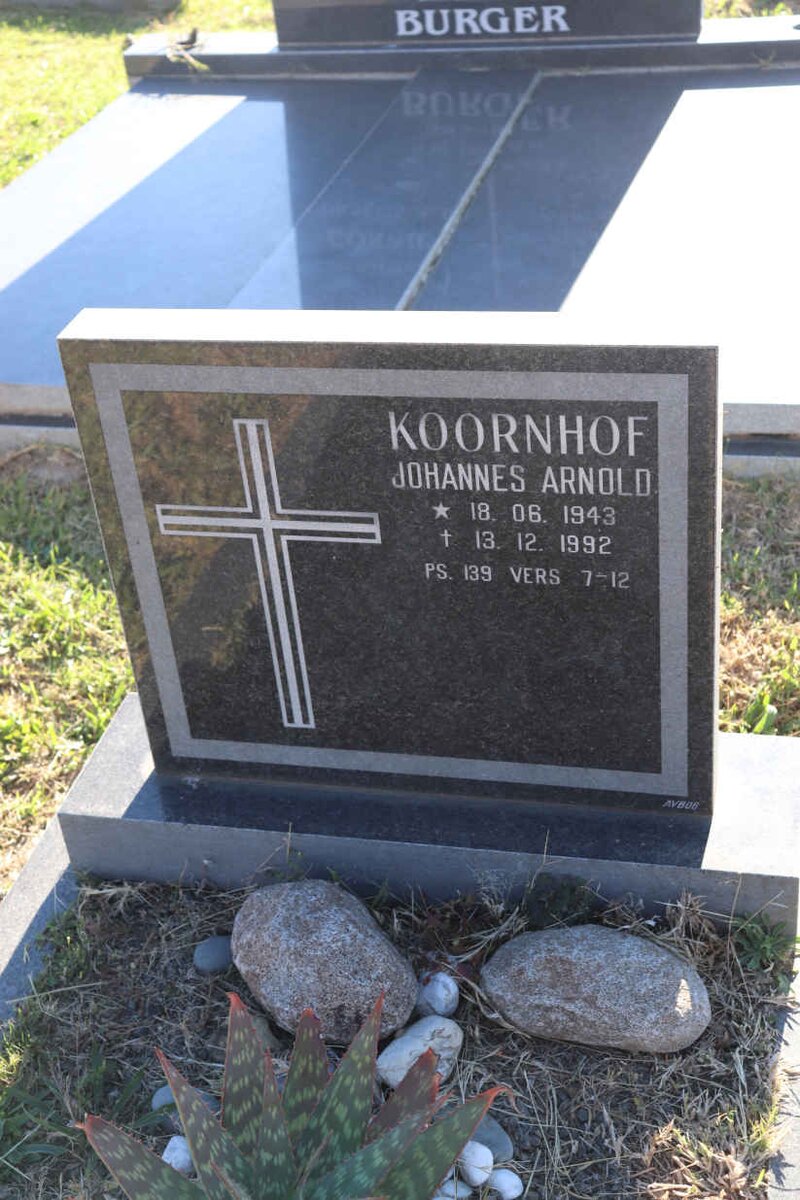 KOORNHOF Johannes Arnold 1943-1992