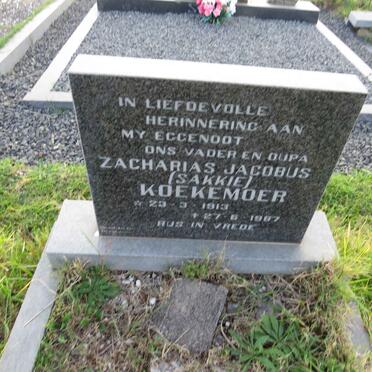 KOEKEMOER Zacharias Jacobus 1913-1987