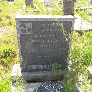 LINDE Johanna Elizabeth, v.d. nee ROODT 1872-1951