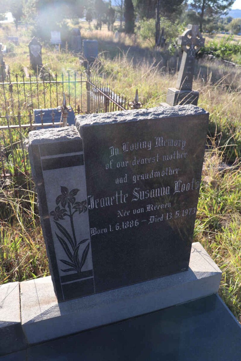 LOOTS Jeanette Susanna nee VAN REENEN 1886-1973