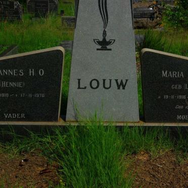 LOUW Johannes H.O. 1910-1976 &amp; Maria Susanna LE ROUX 1916-1970