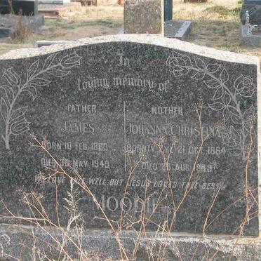 MOODIE James 1863-1949 &amp; Johanna Christina VAN ZYL 1864-1949