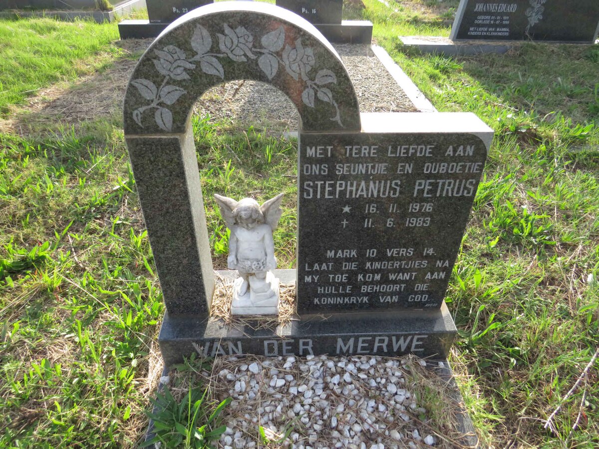 MERWE Stephanus Petrus, van der 1976-1983