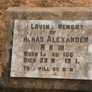 MARTIN Thomas Alexander 1854-1921
