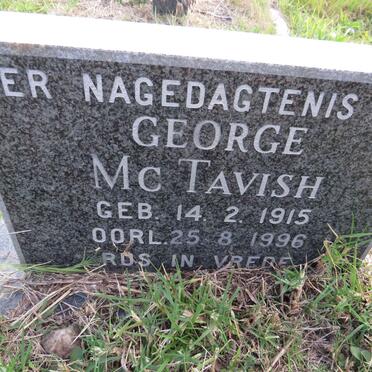 McTAVISH George 1915-1996