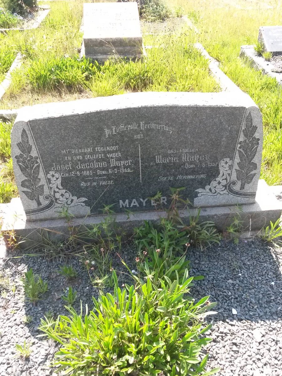 MAYER Josef Jacobus 1865-1944 &amp; Maria -1957