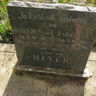 MEYER Ignatius M. 1910-1921 :: MEYER Esaias G.T. 1904-1913