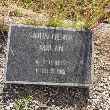 MALAN John Henry 1886-1961