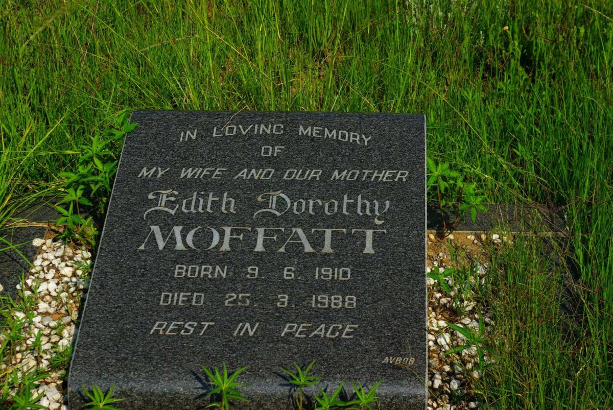 MOFFAT Edith Dorothy 1910-1988