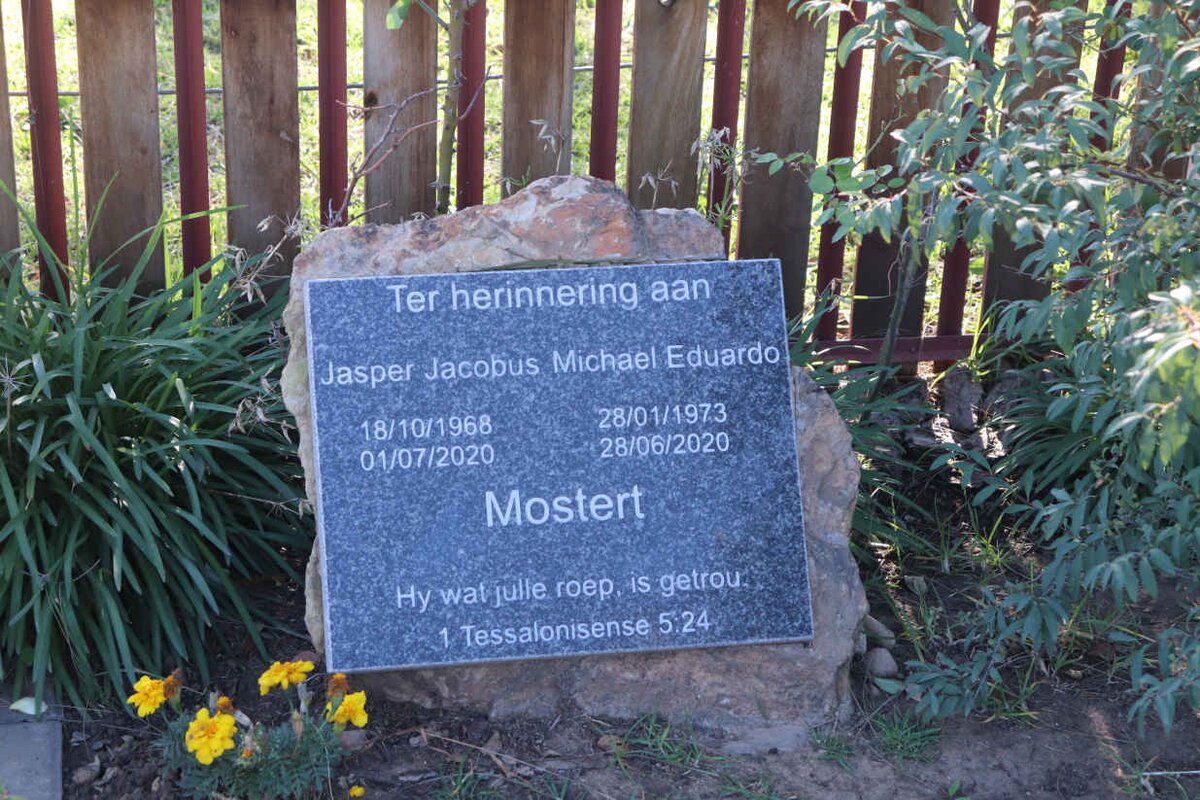 MOSTERT Jasper Jacobus 1968-2020 :: MOSTERT Michael Eduardo 1973-2020