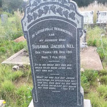 NEL Susanna Jacoba nee FOURIE 1911-1936