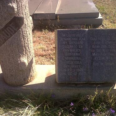 NAUDE Johanna Catharina Frederika nee BEKET 1908-1957