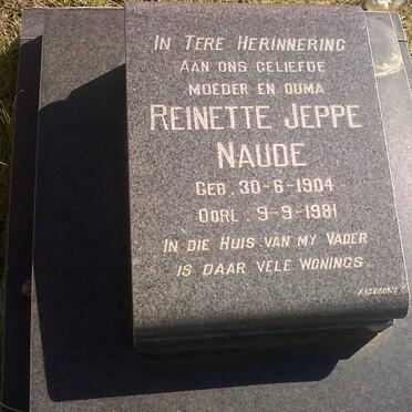 NAUDE Reinette Jeppe 1904-1981