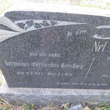 NEL Hermanus Gerhardus Rensburg 1903-1956 & Helena Maria DU TOIT 1909-1953 _2