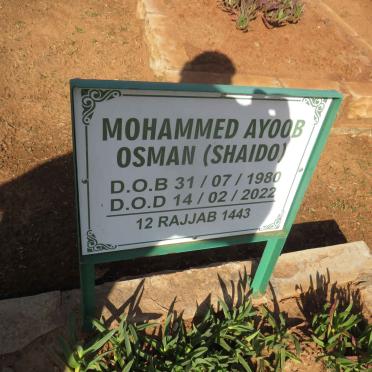 OSMAN Mohammed Ayoob 1980-2022