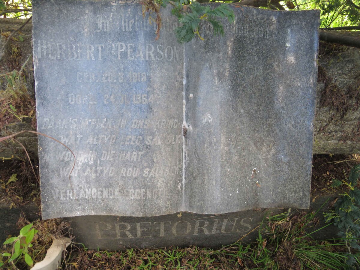 PRETORIUS Herbert Pearson 1913-1954