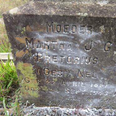 PRETORIUS Martha J.G. nee NEL 1897-1943 :: PRETORIUS Martha J.G. 1924-1945 _2