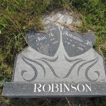 ROBINSON Jan J. 1897-1988 & Johanna M. 1904-1993