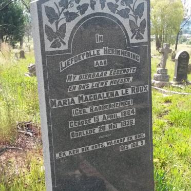 ROUX Maria Magdalena, le 1864-1936