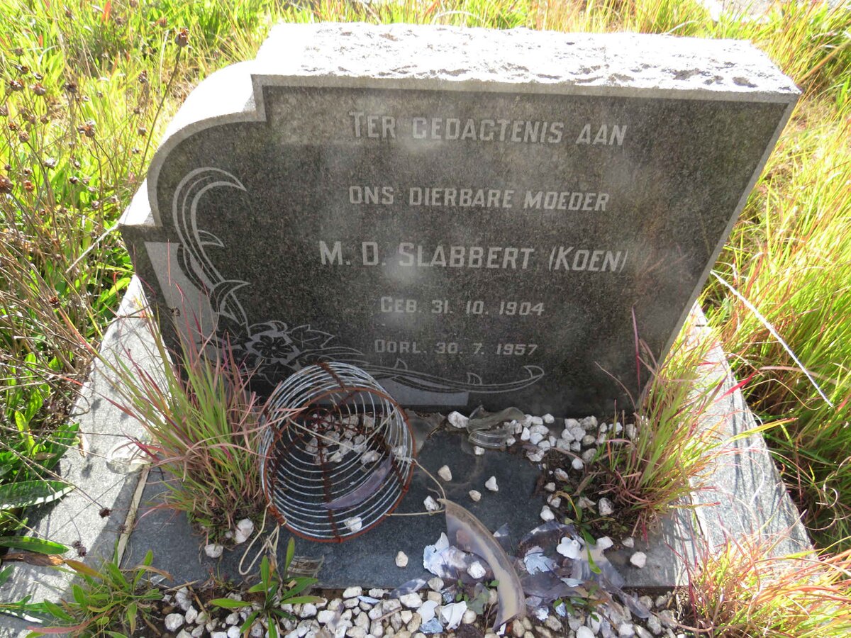 SLABBERT M.D. nee KOEN 1904-1957
