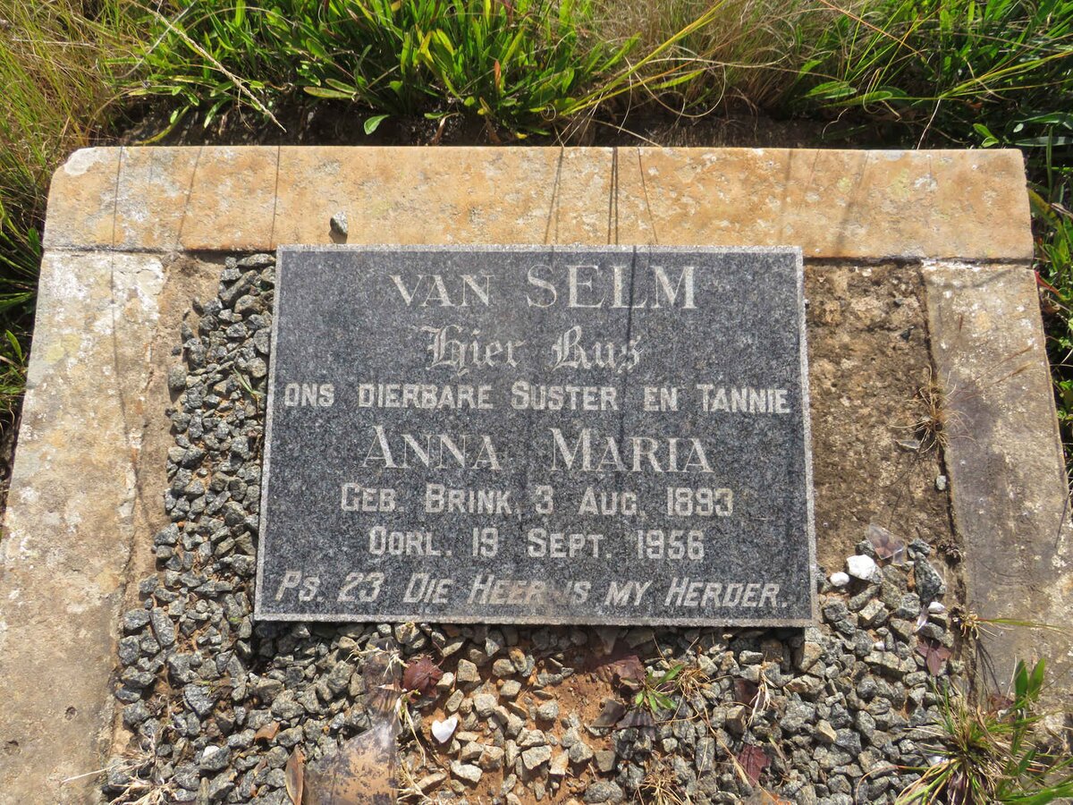 SELM Anna Maria, van nee BRINK 1893-1956