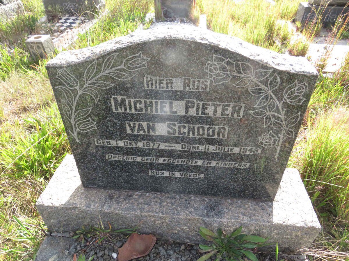 SCHOOR Michiel Pieter, van 1877-1948