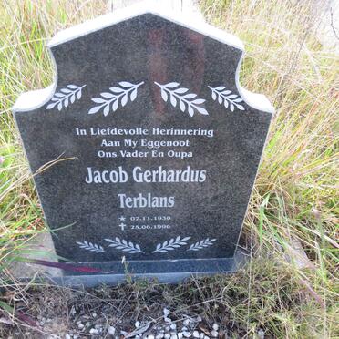 TERBLANS Jacob Gerhardus 1930-1996