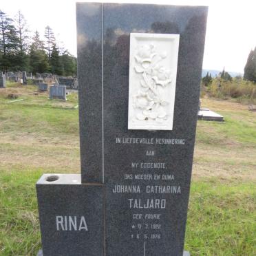 TALJARD Johanna Catharina nee FOURIE 1922-1976