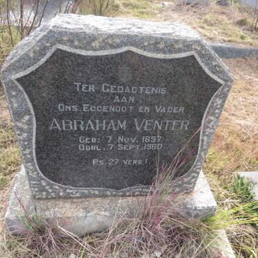 VENTER Abraham 1897-1960