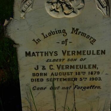 VERMEULEN Matthys 1879-1903
