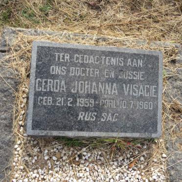 VISAGIE Gerda Johanna 1959-1960