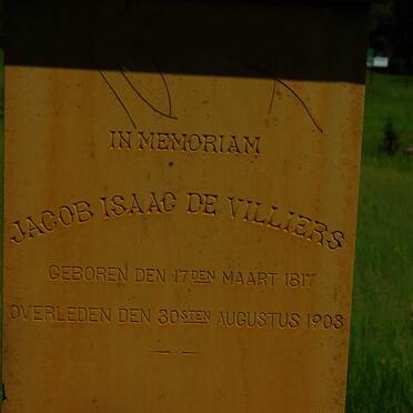 VILLIERS Jacob Isaac, de 1817-1903 _2