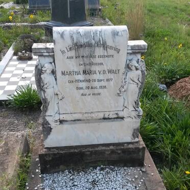 WALT Martha Maria, v.d. nee HENNING 1877-1938
