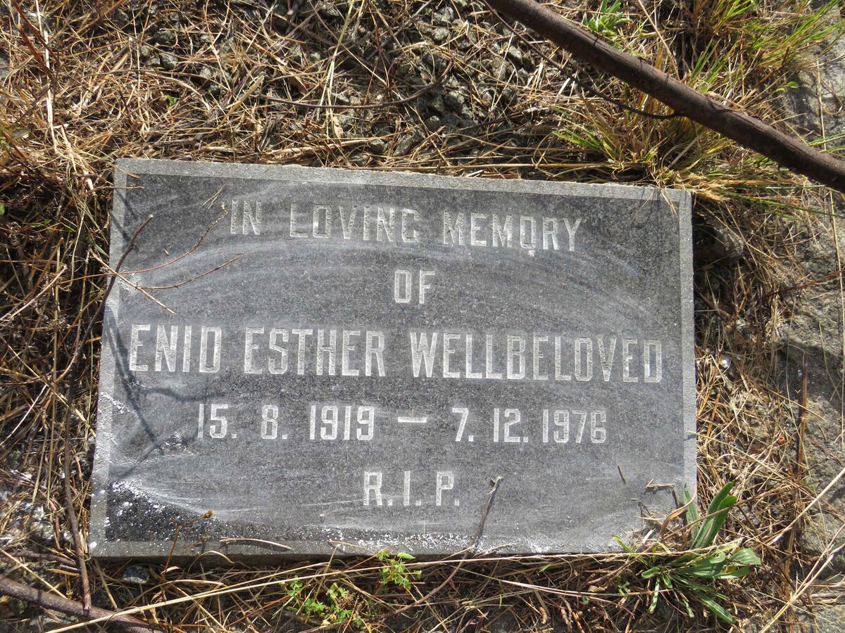 WELLBELOVED Enid Esther 1919-1976