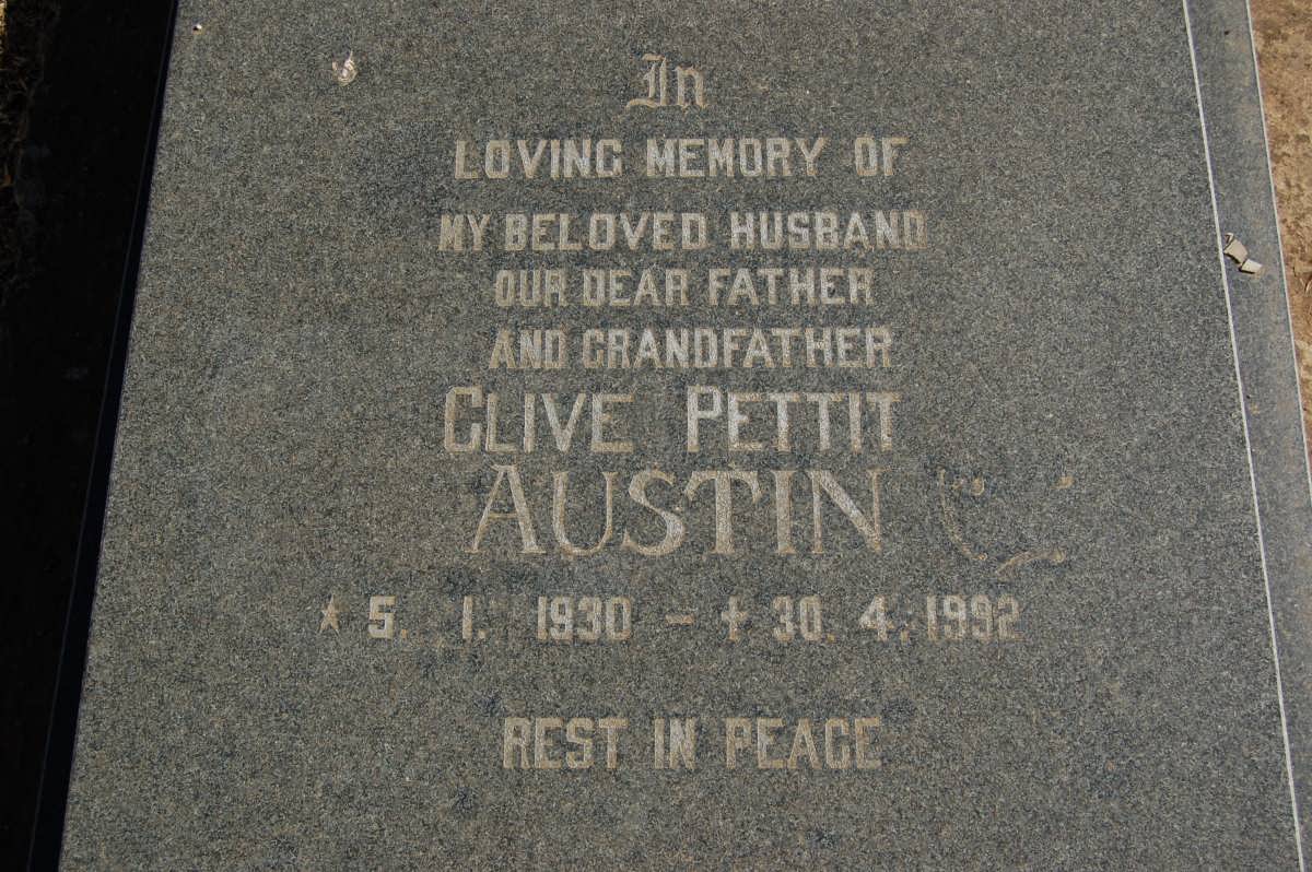 AUSTIN Clive Petitt 1930-1992