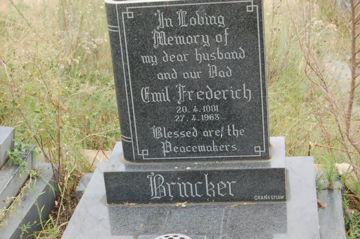 BRINCKER Emil Frederich 1881-1963
