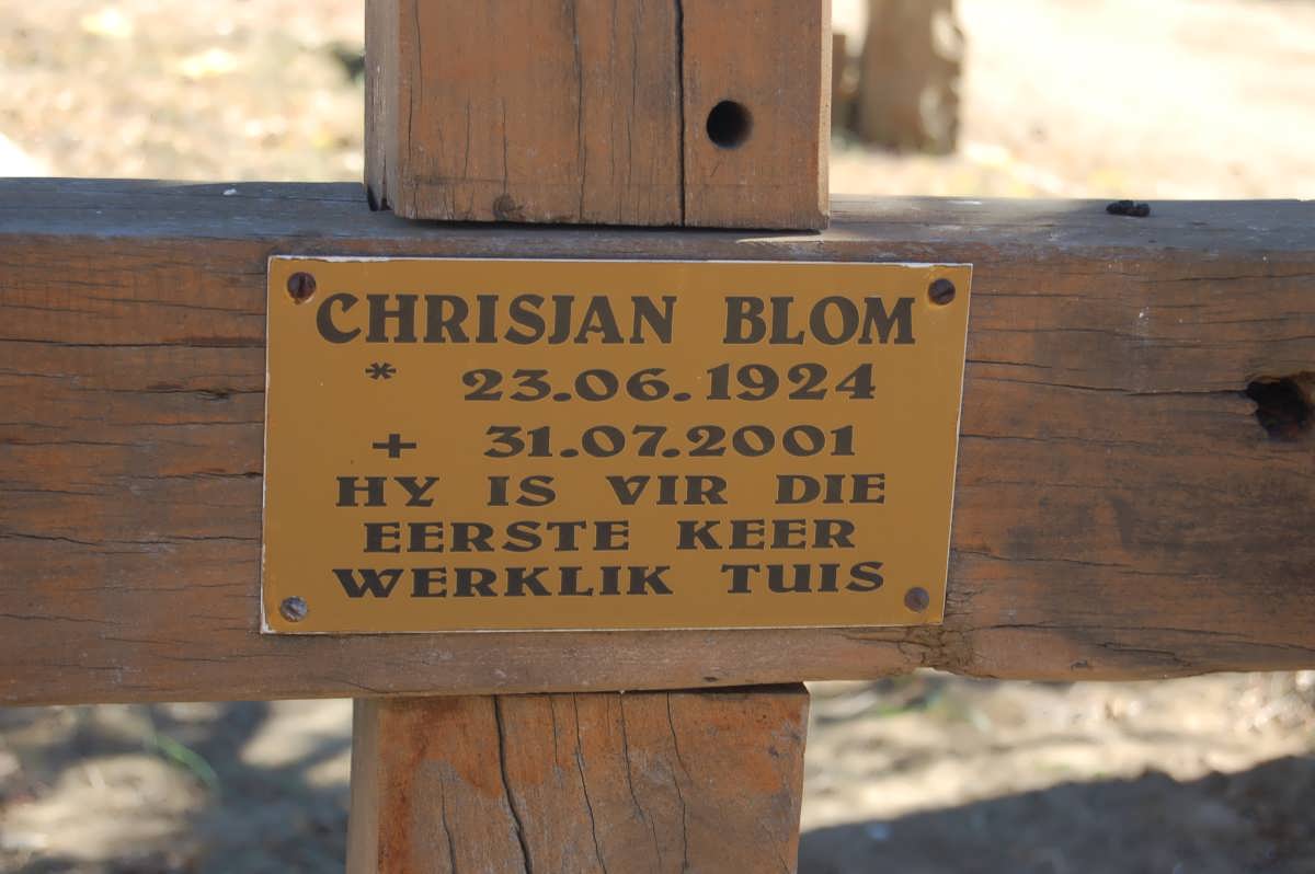 BLOM Chrisjan 1924-2001