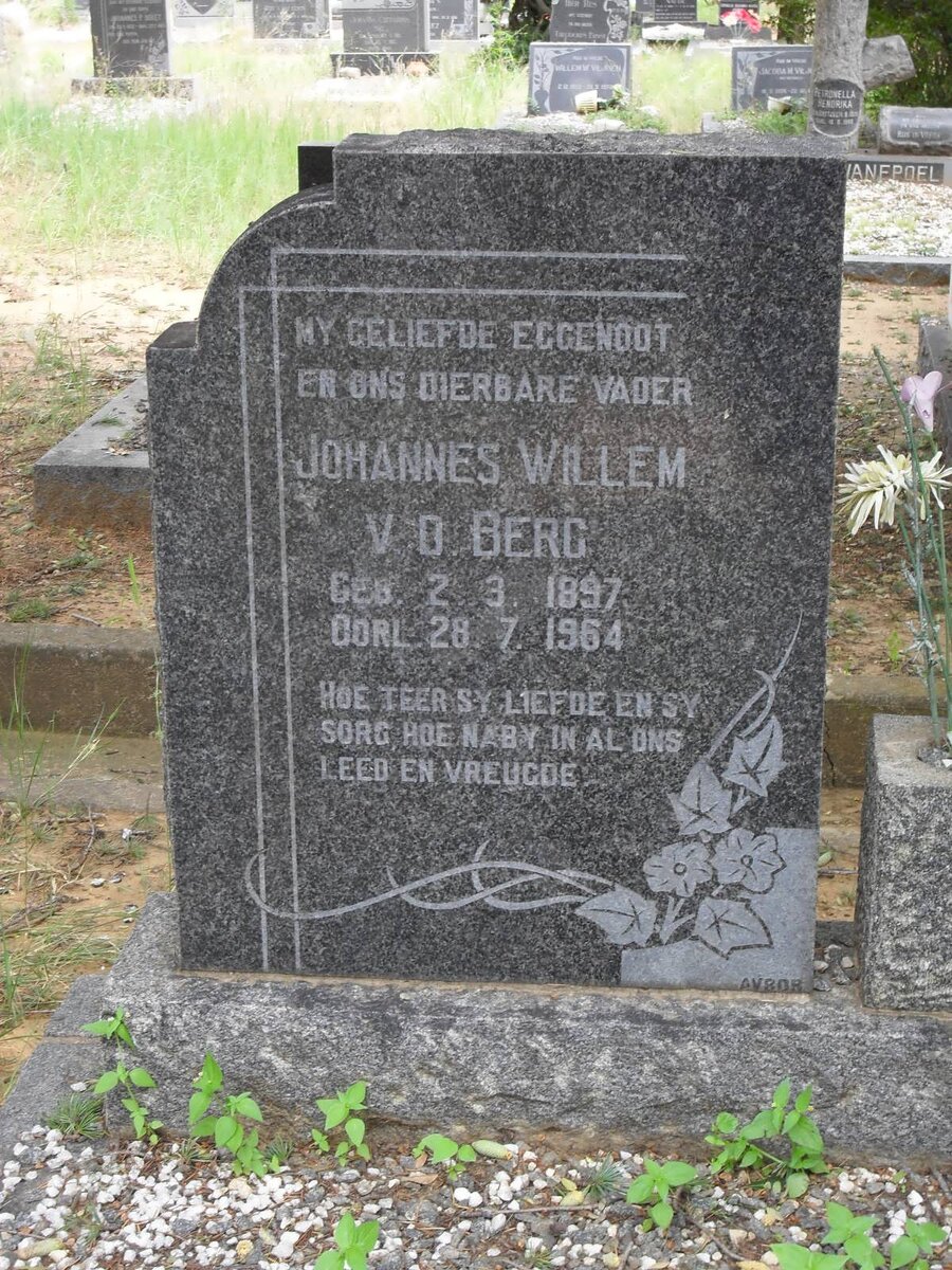 BERG Johannes Willem, v.d. 1897-1964