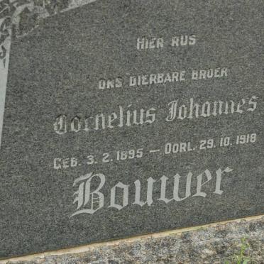 BOUWER Cornelius Johannes 1895-1918