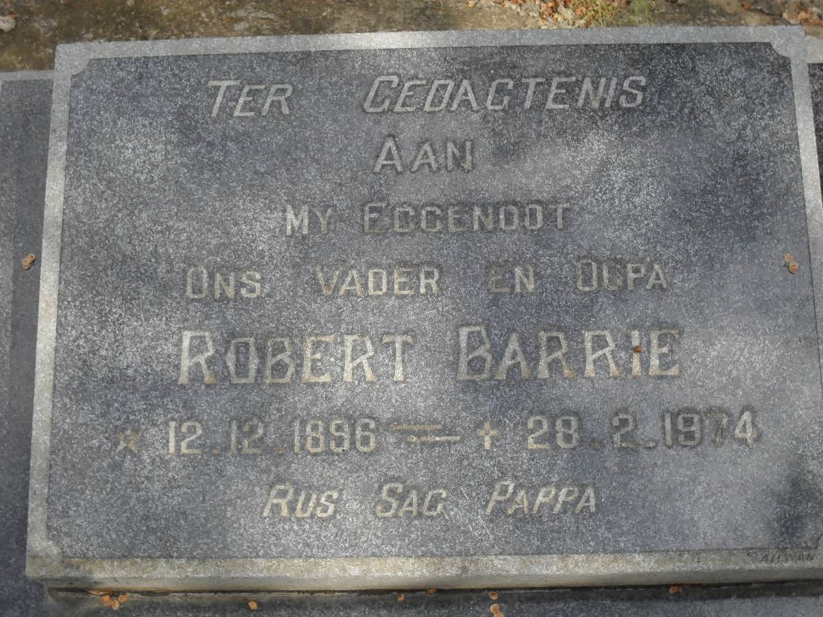 BARRIE Robert 1896-1974