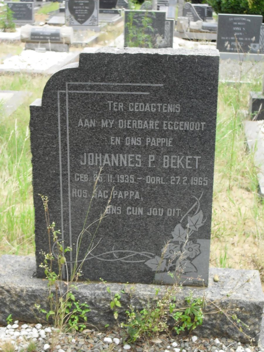 BEKET Johannes P. 1935-1965