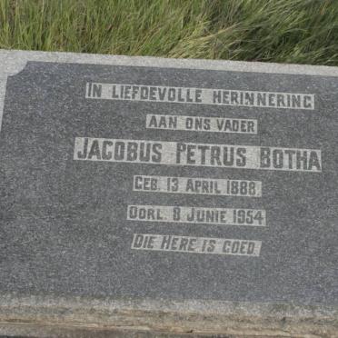 BOTHA Jacobus Petrus 1888-1954