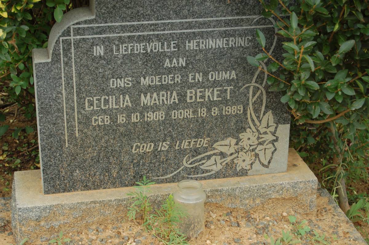 BEKET Cecilia Maria 1908-1989